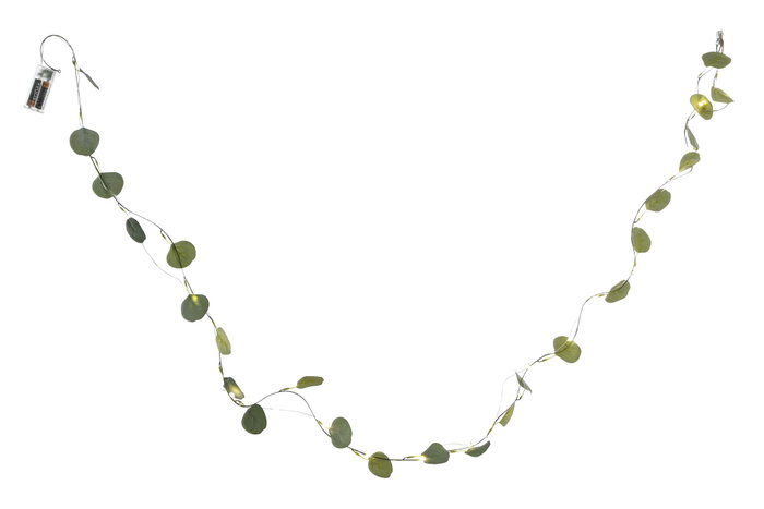 DKD Home Decor Guirnalda Verde 0.3 x 180 x 6 cm (6 Unidades)