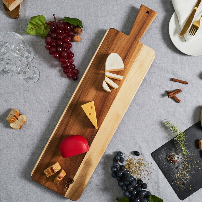 Home Deco Factory Tabla Servir Acacia Cocooning con Pies 60 cm Home Deco Factory Tabla Servir Acacia Cocooning con Pies 60 cm