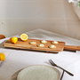 Home Deco Factory Tabla Servir Acacia Cocooning con Pies 60 cm