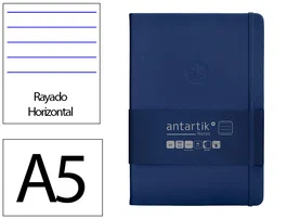 Antartik Cuaderno Antartik Notes Tapa Dura A5 Hojas Rayas Azul Marino 100 Hojas 80 gr FSC