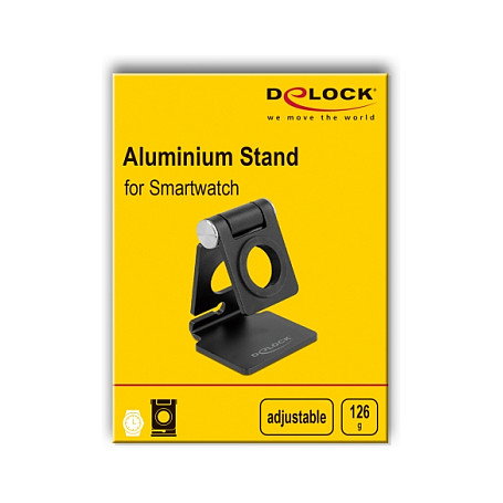 DeLOCK Soporte para reloj inteligente ajustable negro DeLOCK Soporte para reloj inteligente ajustable negro