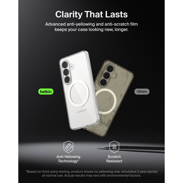 Belkin SheerForce Protect S26 Transparente para Samsung Galaxy S26 Belkin SheerForce Protect S26 Transparente para Samsung Galaxy S26