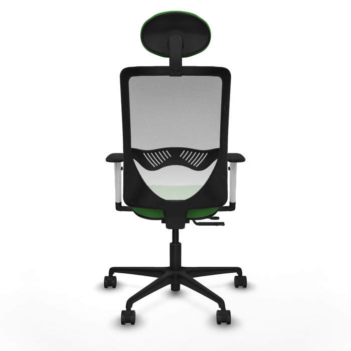 PIQUERAS Y CRESPO Silla de oficina Zulema Verde y Blanco