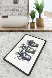 Mijölnir Alfombrilla de Baño 02 100% Poliéster 700 gr/m² Pelo 10 mm con Base Antideslizante para Baño y Ducha 80 x 100 cm