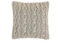 DKD Home Decor Cojín de Algodón Macramé Hecho a Mano Crudo