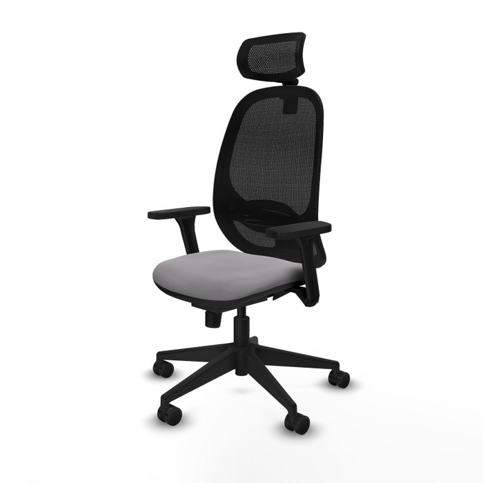 PIQUERAS Y CRESPO Silla de oficina Cilanco con mecanismo Sincro, Gris y Negro PIQUERAS Y CRESPO Silla de oficina Cilanco con mecanismo Sincro, Gris y Negro