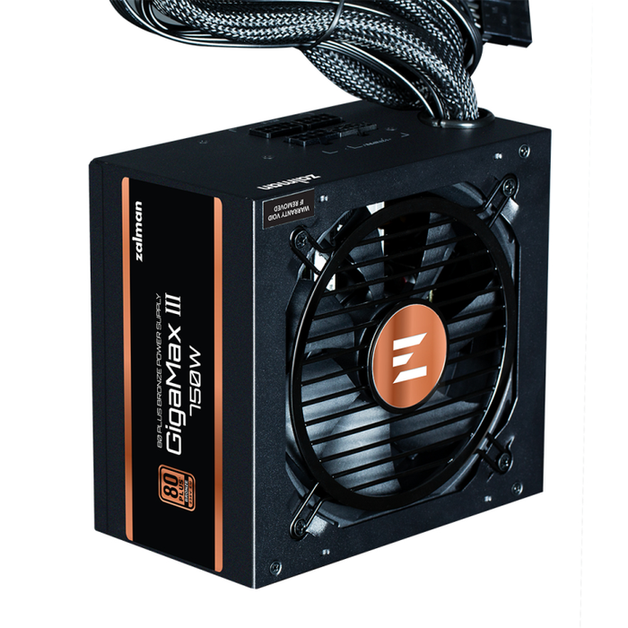 Zalman GigaMax III Fuente de Alimentación 750W ATX 80 PLUS Bronze Semimodular Negro