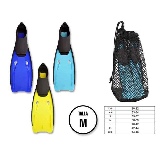 Poessa Aletas con Talón Cerrado talla M 38/39 - Modelos surtidos