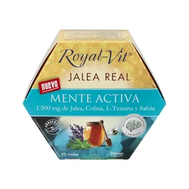 DIETISA Jalea Real Royal Vit Mente Activa 20Viales para Funcionamiento del Sistema Nervioso y Rendimiento Intelectual