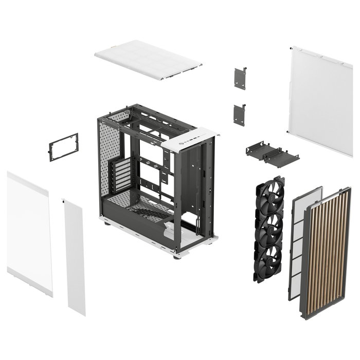 Fractal Design North XL RC Chalk White TG Blanco Fractal Design North XL RC Chalk White TG Blanco