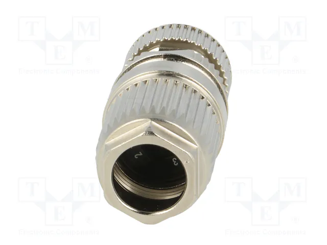 HARTING Conector M12 hembra 5 pines recto IP67 63V