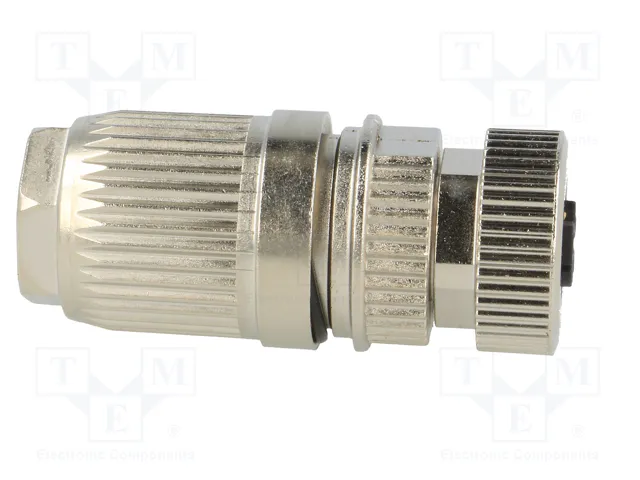 HARTING Conector M12 hembra 5 pines recto IP67 63V