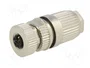 HARTING Conector M12 hembra 5 pines recto IP67 63V