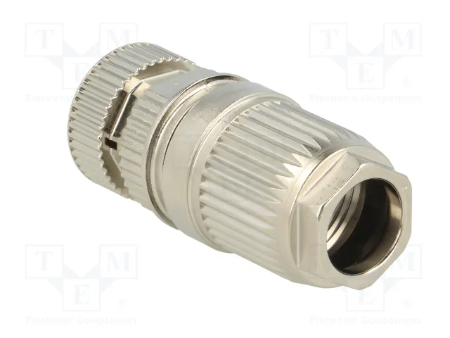 HARTING Conector M12 hembra 5 pines recto IP67 63V