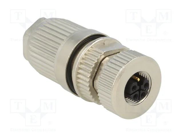 HARTING Conector M12 hembra 5 pines recto IP67 63V