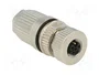 HARTING Conector M12 hembra 5 pines recto IP67 63V