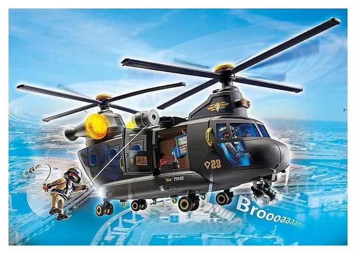 Playmobil Helicóptero de Transporte de Fuerzas Especiales 71149