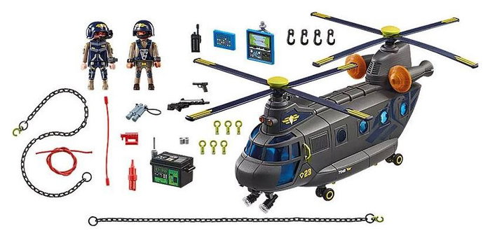 Playmobil Helicóptero de Transporte de Fuerzas Especiales 71149