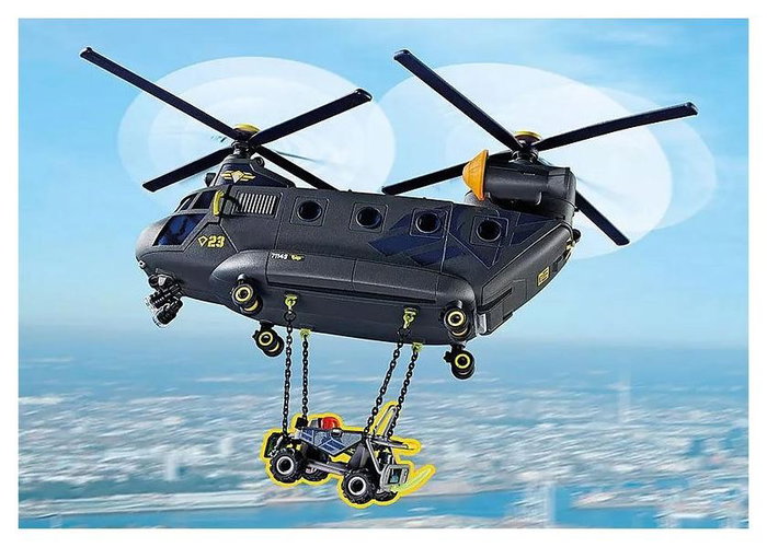 Playmobil Helicóptero de Transporte de Fuerzas Especiales 71149