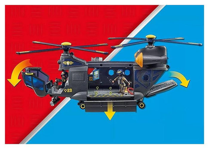 Playmobil Helicóptero de Transporte de Fuerzas Especiales 71149