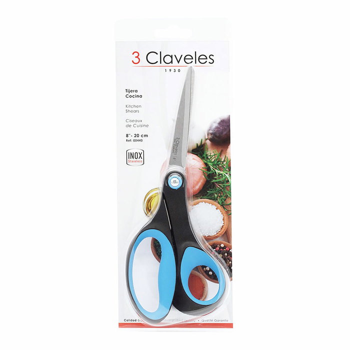 3 Claveles Tijeras de cocina 8 pulgadas (20,3 cm) de acero inoxidable 3 Claveles Tijeras de cocina 8 pulgadas (20,3 cm) de acero inoxidable
