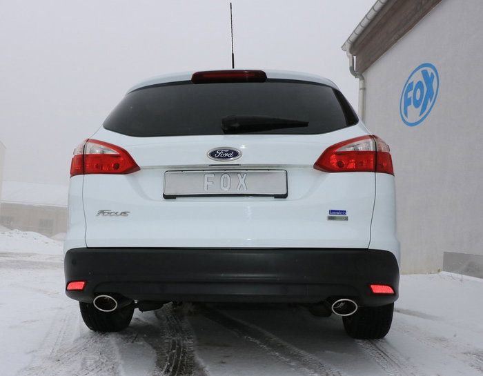 Fox Silenciador trasero para Ford Focus III Turnier/Kombi Ecoboost 1,0l