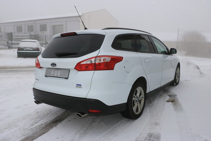 Fox Silenciador trasero para Ford Focus III Turnier/Kombi Ecoboost 1,0l