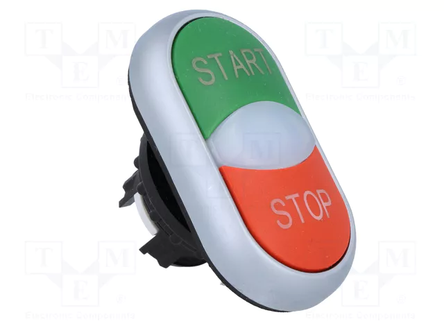 EATON ELECTRIC Interruptor Doble 22mm Rojo/Verde Plano
