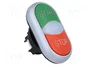 EATON ELECTRIC Interruptor Doble 22mm Rojo/Verde Plano
