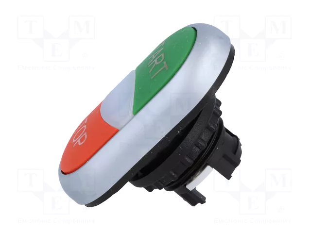 EATON ELECTRIC Interruptor Doble 22mm Rojo/Verde Plano