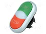 EATON ELECTRIC Interruptor Doble 22mm Rojo/Verde Plano