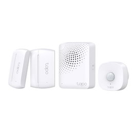 TP-Link Kit de Seguridad Inteligente para el Hogar Tapo T30 con Hub H100, Sensor de Movimiento T110 y Sensores de Contacto T100 - Detección en Tiempo Real, Instalación Fácil