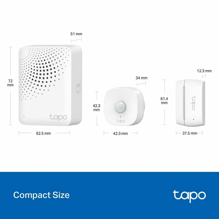 TP-Link Tapo T30 KIT Sensores de Movimiento y Contacto Blanco TP-Link Tapo T30 KIT Sensores de Movimiento y Contacto Blanco