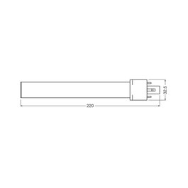 Ledvance Lámpara LED DULUX G23 6W 630Lm 3000K 120º IP20 Reemplazo CFL LVE-4058075558069