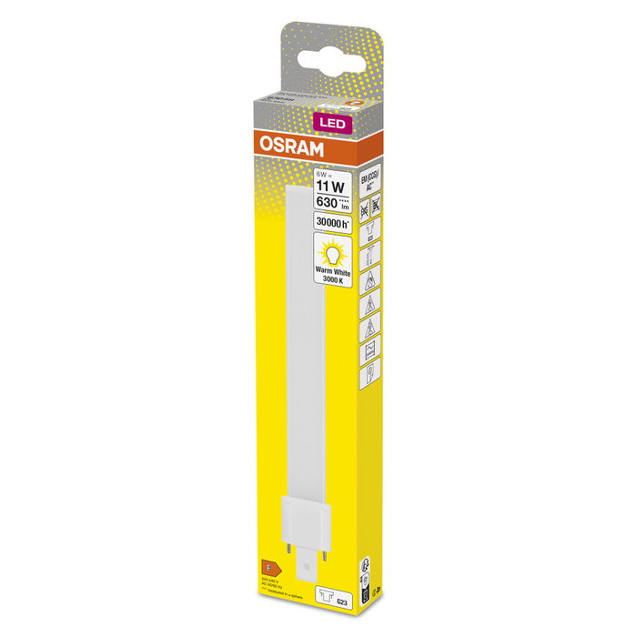 Ledvance Lámpara LED DULUX G23 6W 630Lm 3000K 120º IP20 Reemplazo CFL LVE-4058075558069 Ledvance Lámpara LED DULUX G23 6W 630Lm 3000K 120º IP20 Reemplazo CFL LVE-4058075558069