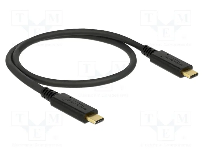DeLOCK Cable USB Type-C™ a USB Type-C™ 0,5 m 10 Gbps 3 A