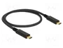 DeLOCK Cable USB Type-C™ a USB Type-C™ 0,5 m 10 Gbps 3 A