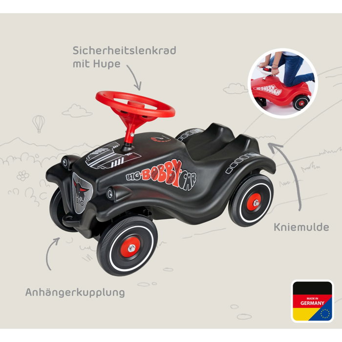 Big BIG Bobby Car Classic GT - Negro / Rojo Big BIG Bobby Car Classic GT - Negro / Rojo
