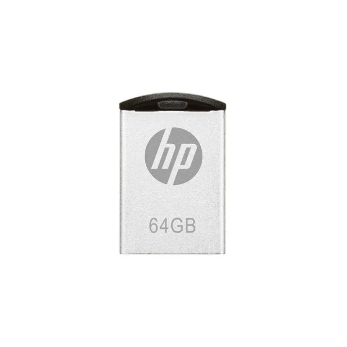 HP Pendrive v222w 64 GB USB 2.0 Plata Metal sin Tapa - HPFD222W-64