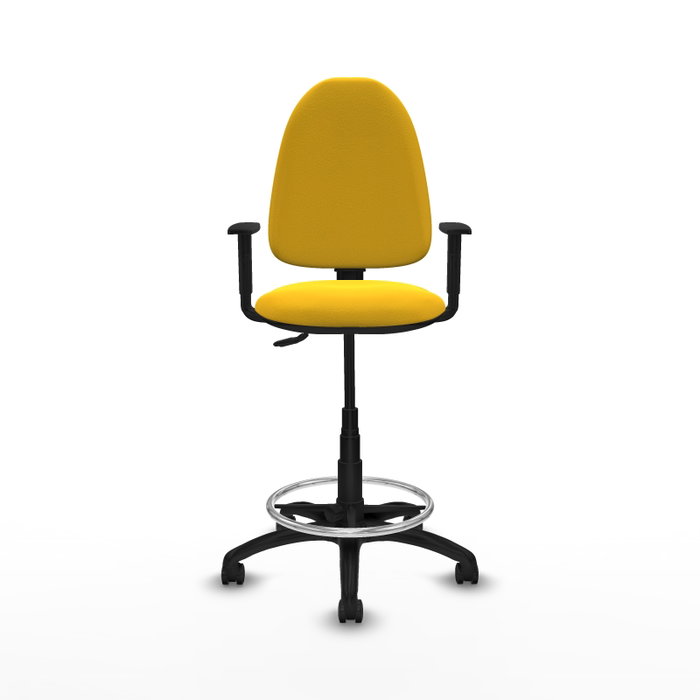 PIQUERAS Y CRESPO Taburete Aýna Amarillo con Similpiel PIQUERAS Y CRESPO Taburete Aýna Amarillo con Similpiel