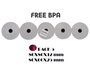 Ekrit Rollo de Papel Térmico Sin BPA 80x80x12mm 57g/m² (Pack de 5)