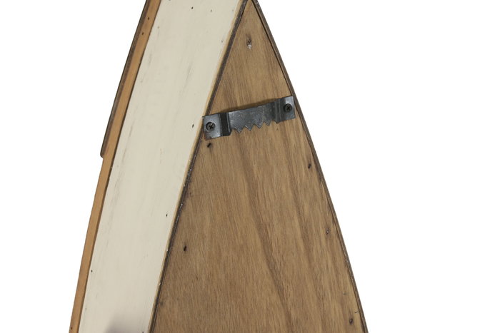 DKD Home Decor Marino dandou 26 Estantería de Pared Antique de Madera Reciclada, Blanco/Natural, 119 x 25 x 14 cm, 3 Estantes, 2 Unidades