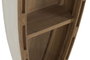 DKD Home Decor Marino dandou 26 Estantería de Pared Antique de Madera Reciclada, Blanco/Natural, 119 x 25 x 14 cm, 3 Estantes, 2 Unidades