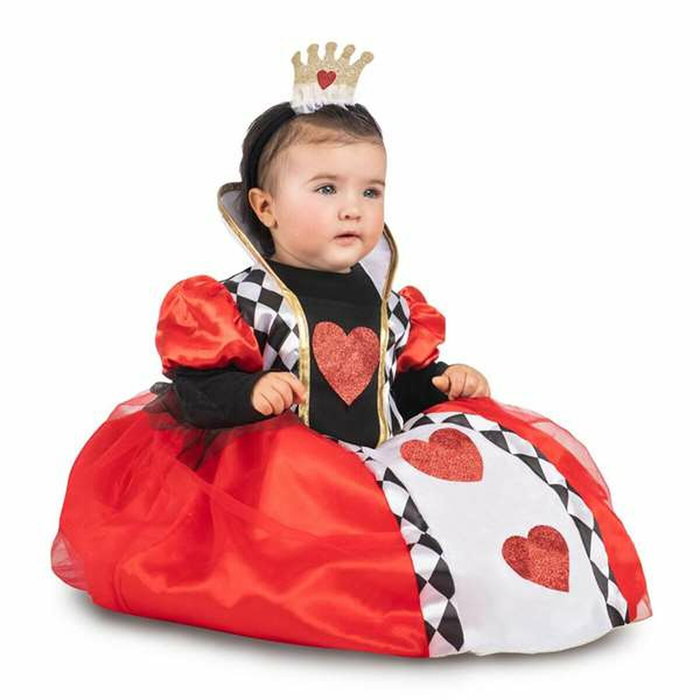 My Other Me Disfraz Reina de Corazones Bebé con Vestido, Enagua y Diadema, Talla 2 a 3 años My Other Me Disfraz Reina de Corazones Bebé con Vestido, Enagua y Diadema, Talla 2 a 3 años