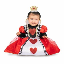 My Other Me Disfraz Reina de Corazones Bebé con Vestido, Enagua y Diadema, Talla 2 a 3 años