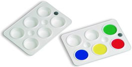 Paleta Faibo De Plastico Con 6 Departamentos (Set de 10)