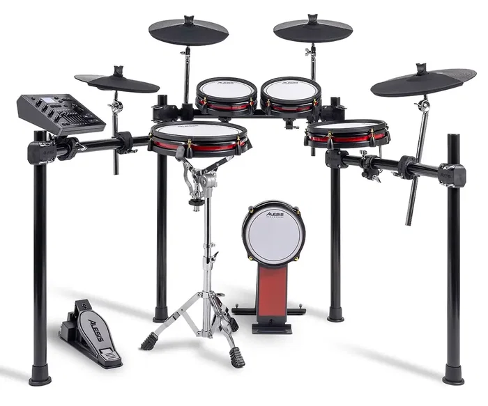Alesis Crimson III Kit de Batería Electrónica con Pads de Malla, Módulo de 470 Sonidos y Bluetooth