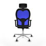 PIQUERAS Y CRESPO Silla de oficina Jorquera con mecanismo Sincro/Traslack Azul