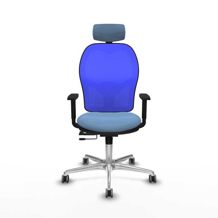 PIQUERAS Y CRESPO Silla de oficina Jorquera con mecanismo Sincro/Traslack Azul