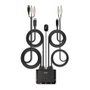 LINDY 42346 KVM Switch 2 Puertos DisplayPort 1.2 con Cable USB-C, 4K Ultra HD (3840 x 2160), Control para 2 Ordenadores, Negro